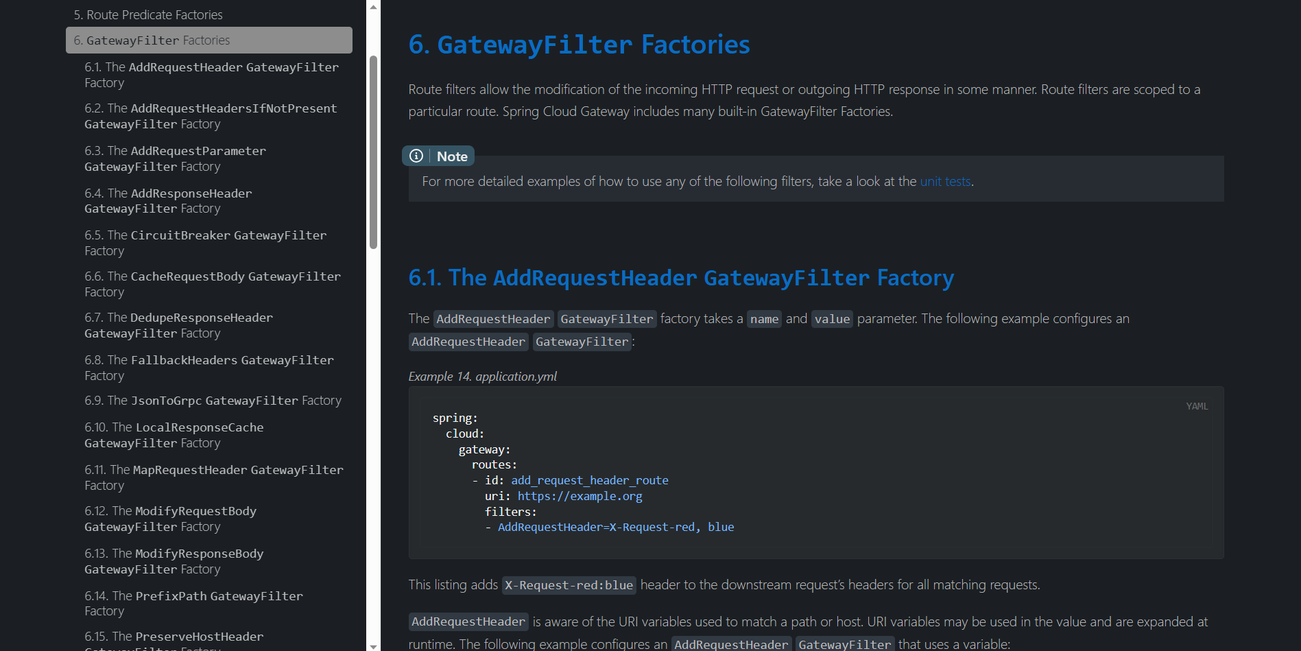 Spring Cloud Gateway 官方文档